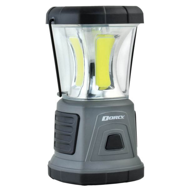 The Adventure Max Lantern sports a powerful 2000 lumens and 10,000 square foot range verified using ANSI test standards. Powered by 4 x D cell batteries (included), this lantern will run for 7 hours on high and as long as 50 hours on low. A dedicated red safety flasher and S.O.S. light provide added safety signaling for you and your family.