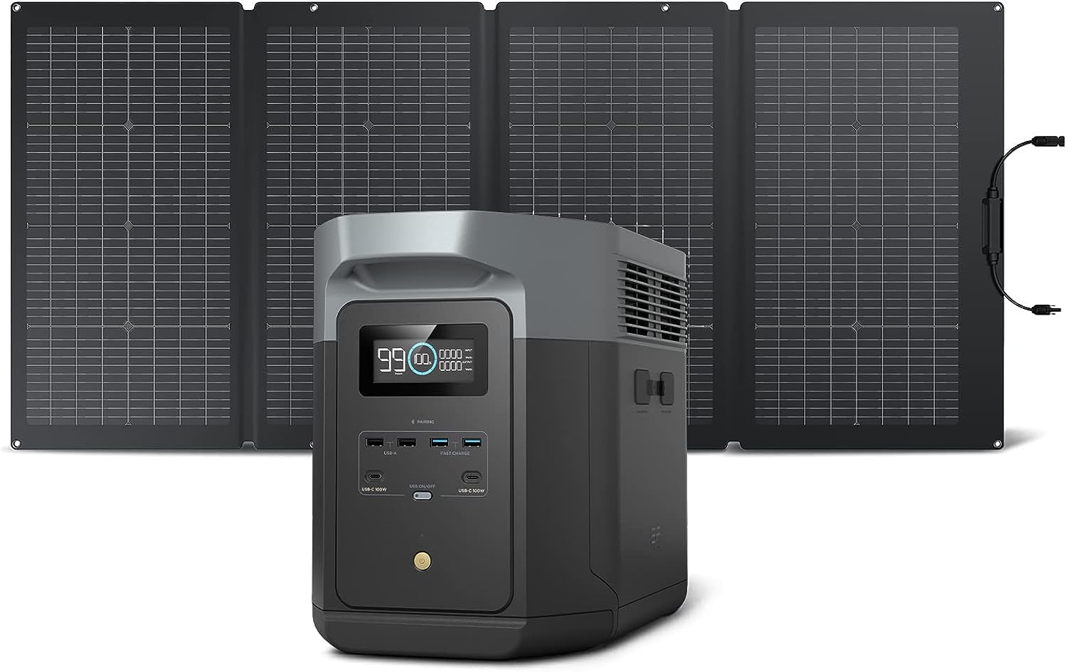EcoFlow ポータブル電源 DELTA2 1024Wh220Wソーラーパネル EcoFlow DELTA2 ポータブル電源 + 220Wソーラーパネルレビュー