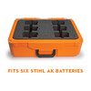 Stihl Battery/Charger Carrying Case - Case with insert holds (6) AP batteries