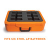 Stihl Battery/Charger Carrying Case - Case with insert holds (6) AP batteries