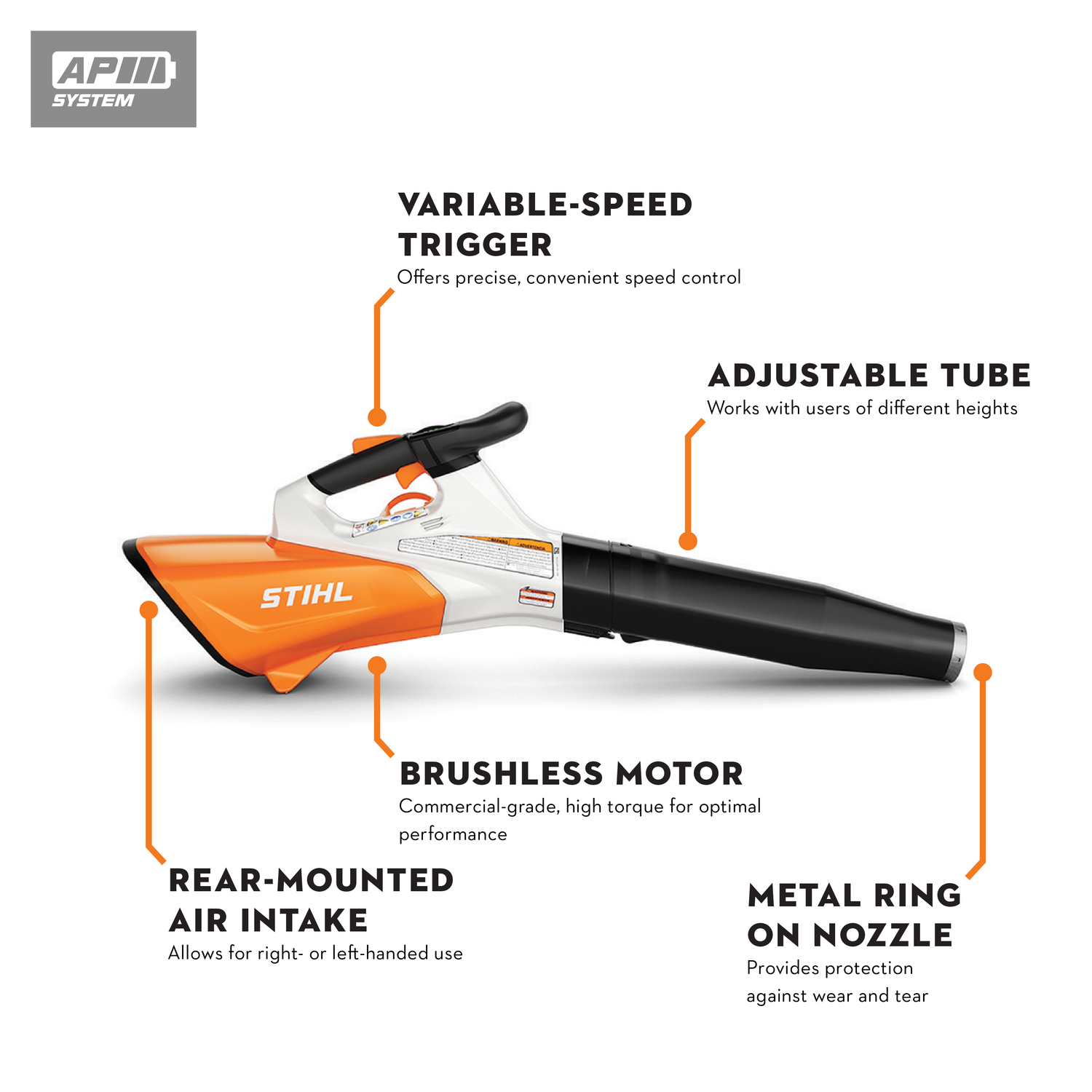 Stihl BGA 200 Lithium Ion Handheld Blower - Valley Power Equipment