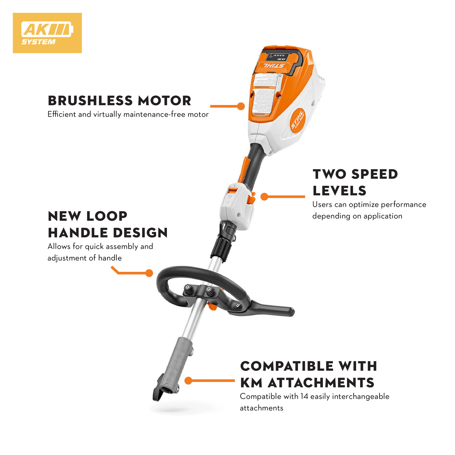 Stihl KMA80R Lithium Ion Kombi System - Multiple Options - Valley
