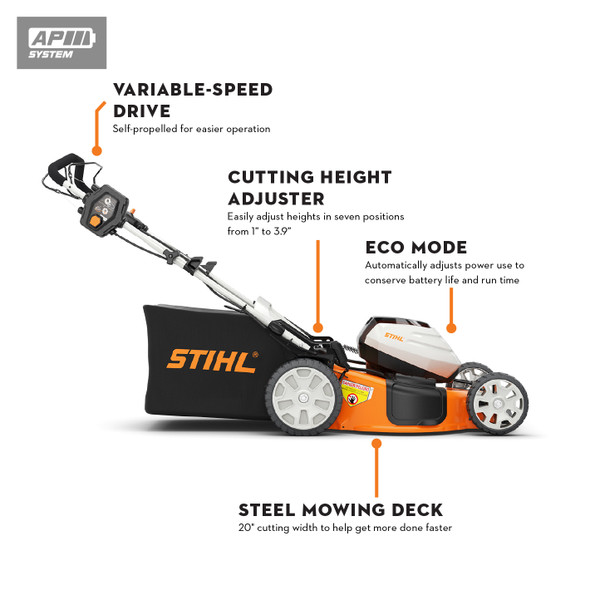 Stihl RMA510V 21" Lithium Ion Self-Propelled Mower Stihl RMA510V 21" Lithium Ion Self-Propelled Mower