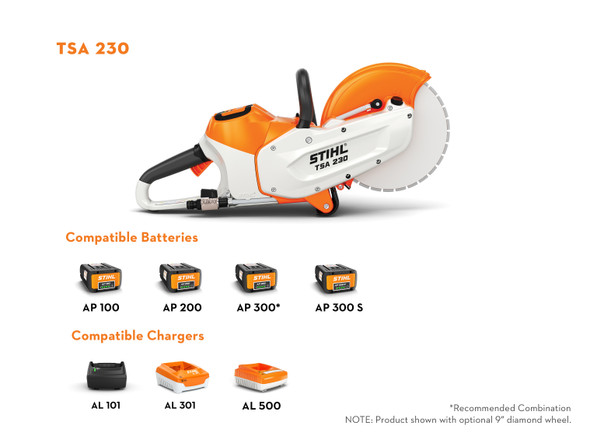 Stihl TSA230 Lithium Ion 9" CutQuik Stihl TSA230 Lithium Ion 9" CutQuik