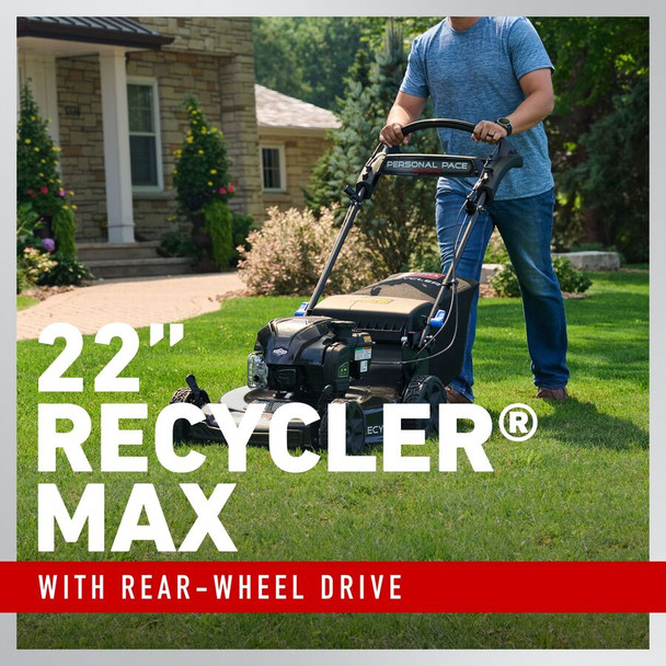 Toro 22" Recycler Max w/ Personal Pace SmartStow & Spin-Stop Gas Lawn Mower