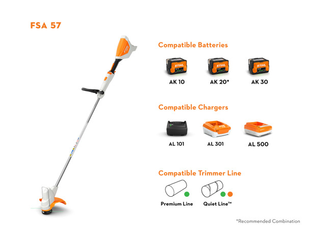Stihl FSA57 Lithium Ion Weed Trimmer