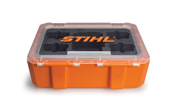 Stihl Battery/Charger Carrying Case - Case with insert holds (1) AL 101 charger & (4) AK batteries