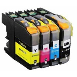 Compatible Brother LC233BK/C/M/Y  Set of 4 Colour Ink Cartridges Value Pack Compatible Brother LC233BK/C/M/Y  Set of 4 Colour Ink Cartridges Value Pack