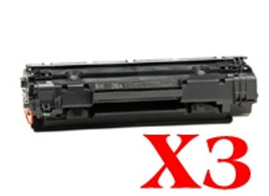 Reman HP CB436A (36A) Toner / Drum Cartridge [2k] 3pack