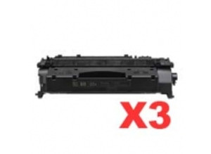 Reman HP CE505X (05X) Toner / Drum Cartridge [6.5k] 3pack