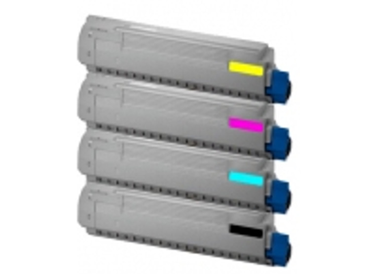 Compatible  OKI C610 Toner  Cartridges Set of 4 BK/C/M/Y