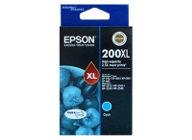 Genuine Epson 200XL Cyan High Yield Ink Cartridge - [450Pages]