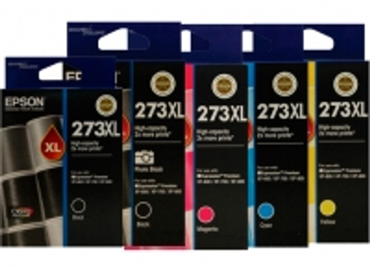 Genuine Epson 273XL High Yield Ink Cartridges x 5Pack (1PBK/1BK/1C/1M/1Y)