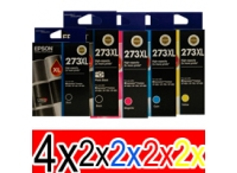 Genuine Epson 273XL High Yield Ink Cartridges x 12Pack (2PBK/4BK/2C/2M/2Y)