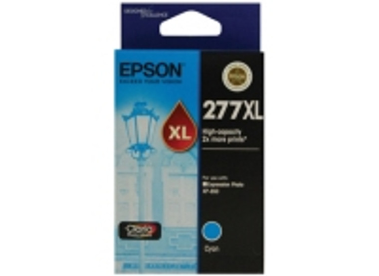 Genuine Epson 277XL Cyan High Yield  Ink Cartridge - [500Pages]