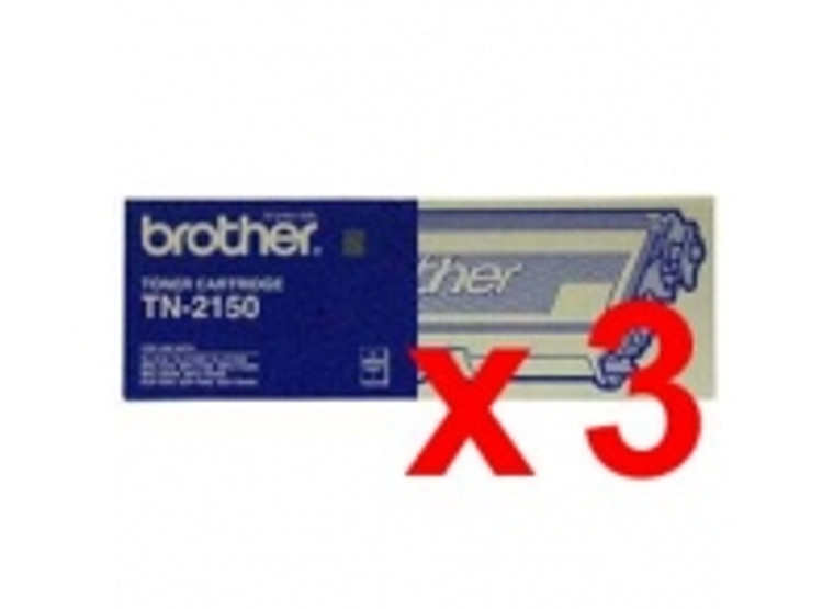 Genuine Brother TN2150 Toner Cartridge High Yield [2.6K] 3pack