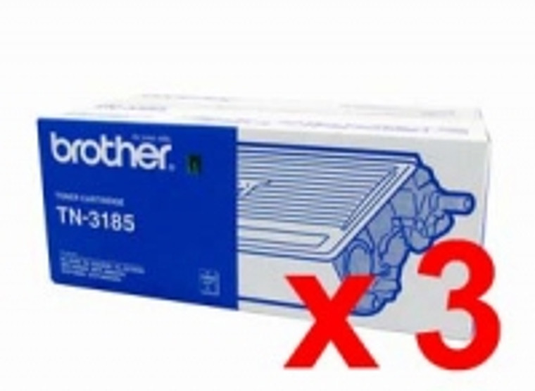 Genuine Brother TN3185 Toner / Developer Cartridge High Yield 3pack