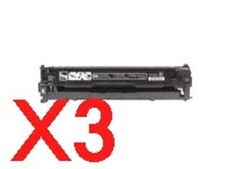 Compatible HP CE320A Toner Black Cartridge [2k] 3pack