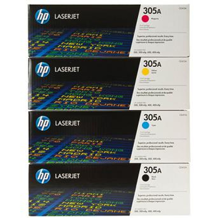 Genuine HP CE410A Set of 4 Colour Toner Cartridges