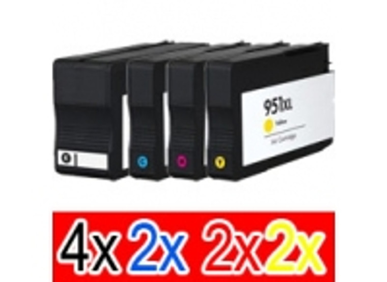 Compatible HP 950XL, 951XL 10 Pack Cartridges (Extra Large Capacity)