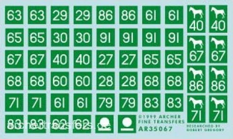 Decals Archer Dry Transfer Firestorm Models