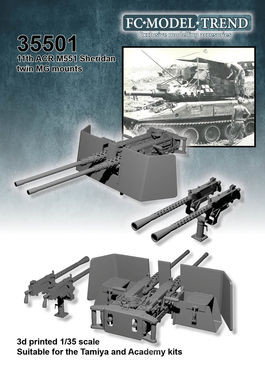 M551 Sheridan double machine gun mounts, 