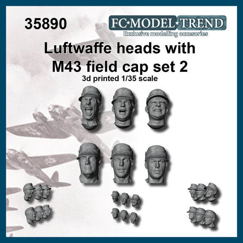 SS Heads M43 Field Caps #2