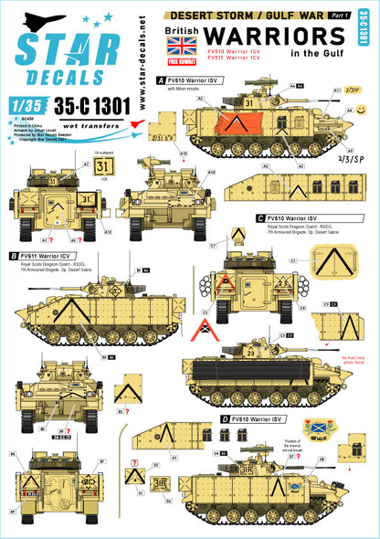 Desert Storm # 1. British Warriors in the Gulf 1990-91.