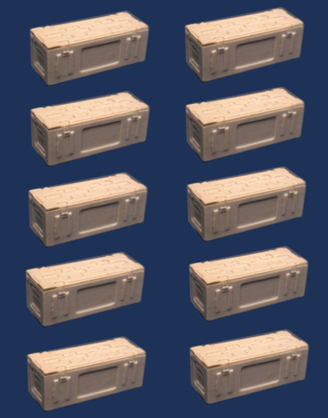 P59 Ammo Boxes for 25Pdr and hand incendiaries (10)