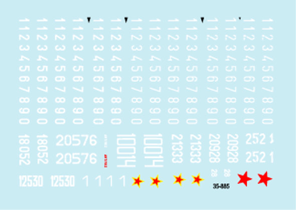 JNA - Jugoslavian tank numbers 1990s.