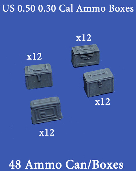 0.50 0.30 cal ammo boxes WW2 (50)