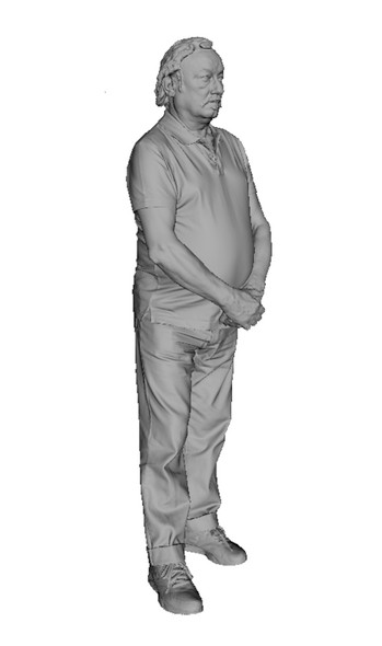 Modern Civilian crossed hands