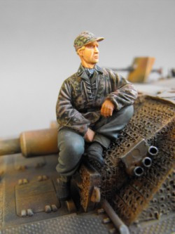 Seated German Soldier