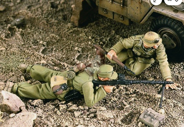 Afrika Korps MG Team