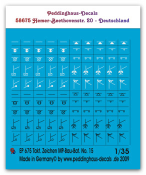 Tactical markings German MP-road building- and other units Set No 15