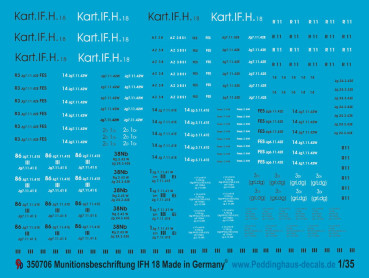 Ammo markings for 10,5 cm lFH 18 ammo