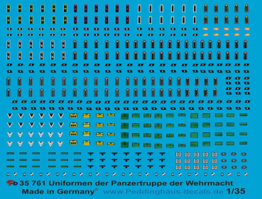 Wehrmacht uniform insignia #2 Panzer Corps-Generals and camoflage uniforms