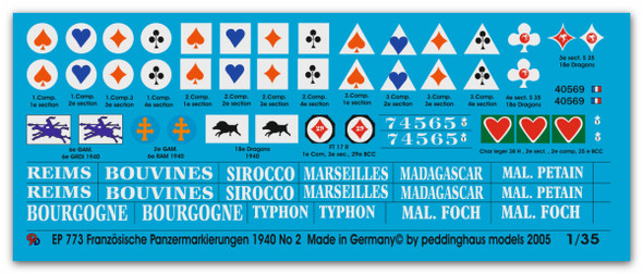 French tank markings 1939-1940 No 2