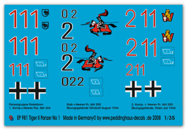 Kingtiger markings No 1