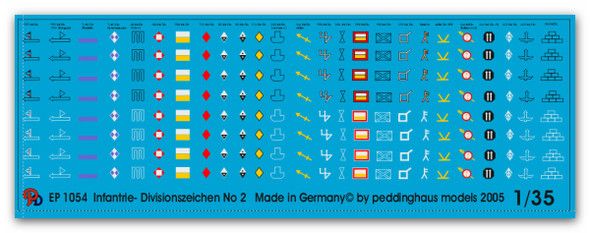 German Infantry Division markings No 2