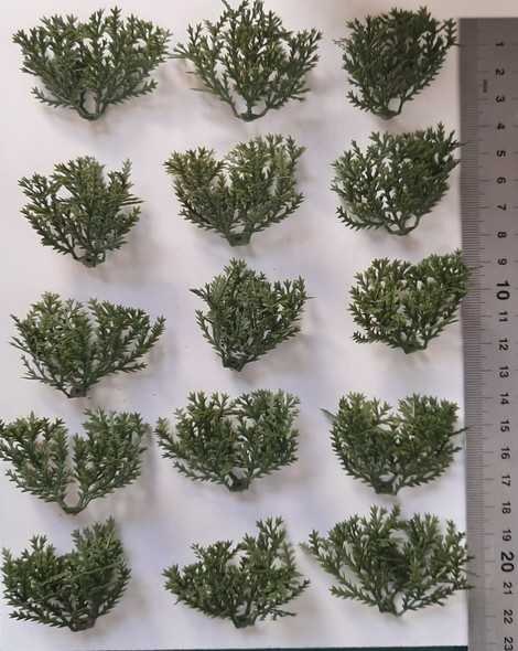 Wild bushes dark green