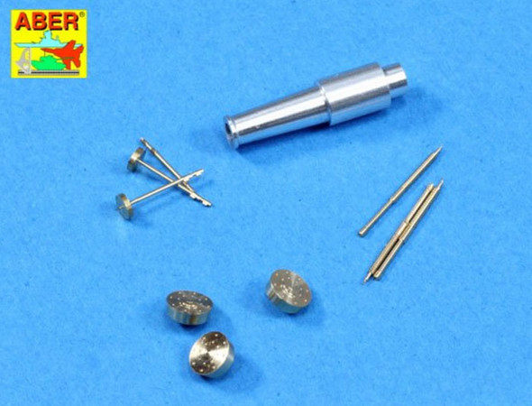 Set of barrels for Soviet tank T-28 Early: 1 x KT-28 (76,2 mm), 3 x Machine Gun DT (7,62 mm)