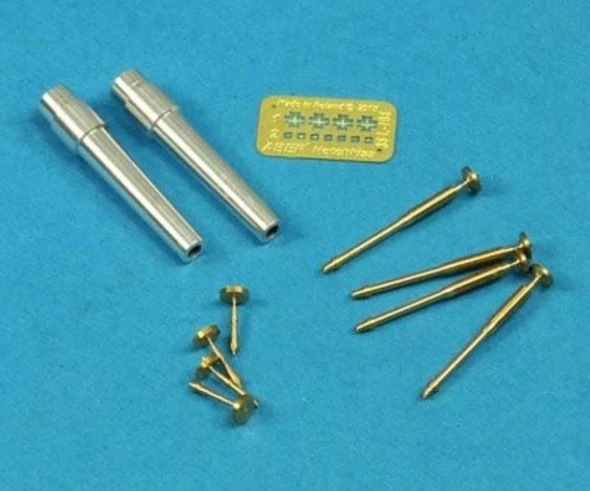 Barrels for British WWI Tank Mk.V Male for 6 pdr (57mm) gun x 2pcs. 8mm Hotchkiss m.1909 x 4pcs.
