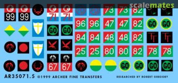 8th Army Arm Of Service Formation Signs 1940-42