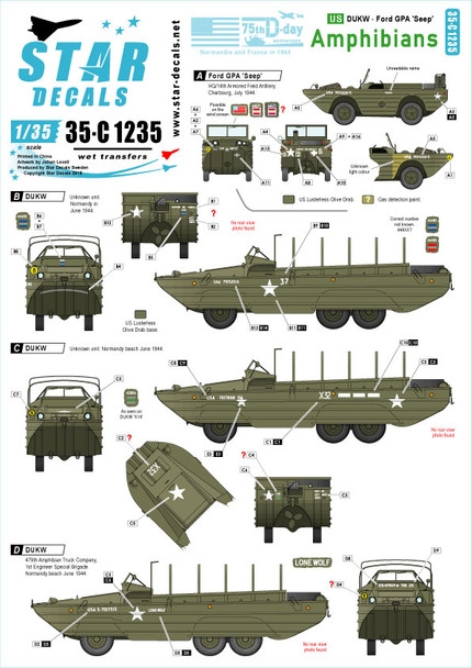 US Amphibians. Ford GPA and DUKW. 75th-D-Day-Special.