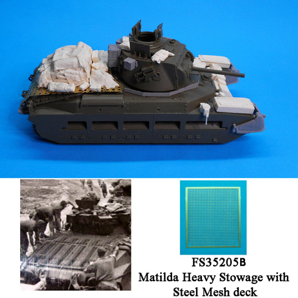 Australian Matilda Conversion, Stowage and Steel PSP Rear Deck (heavy load)