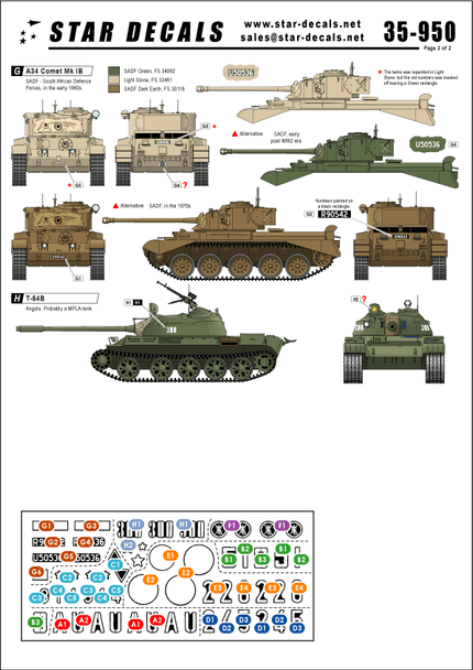 Modern African Wars #1. T-54B, T-55A, A34 Comet.