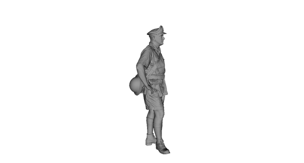 RAF pilot in tropical dress