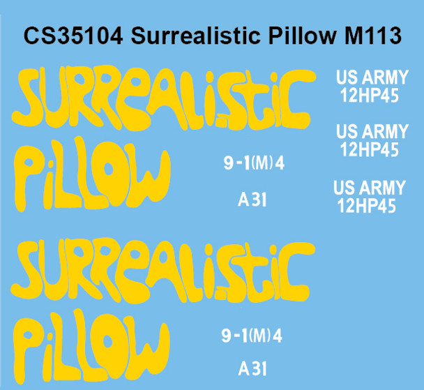 Surrealistic Pillow US M113 Vietnam