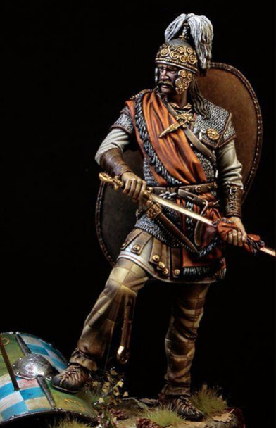 Celtic Warrior cleaning sword
